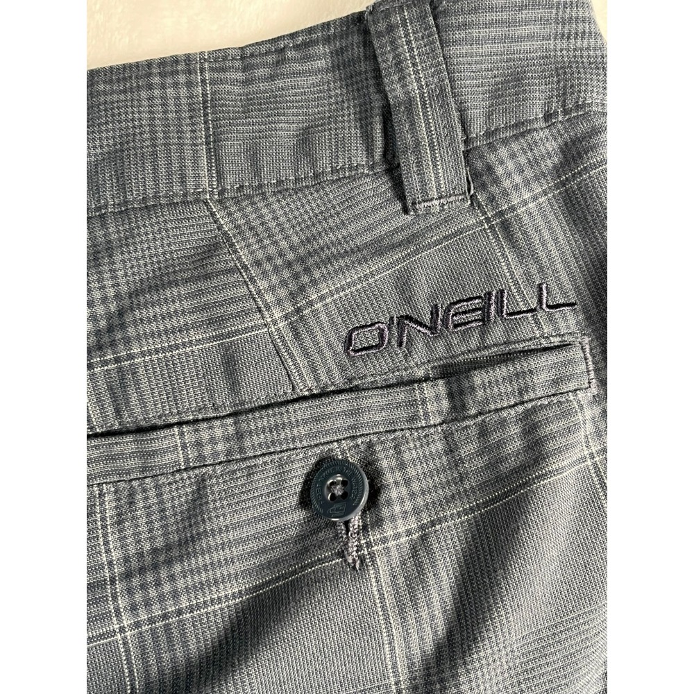 O'Neill Mens 36 Shorts Gray Plaid 9" inseam - Picture 9 of 10